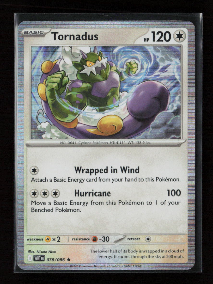 Tornadus Rare SV: White Flare 078/086 NM