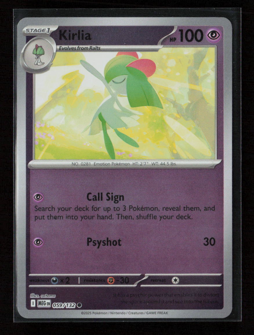 Kirlia Common ME01: Mega Evolution 059/132 NM