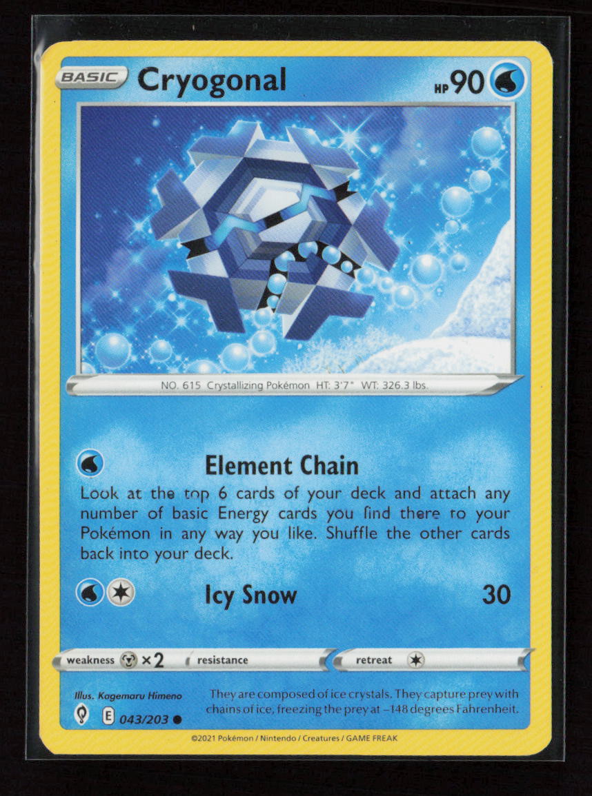 Cryogonal Common SWSH07: Evolving Skies 043/203 LP