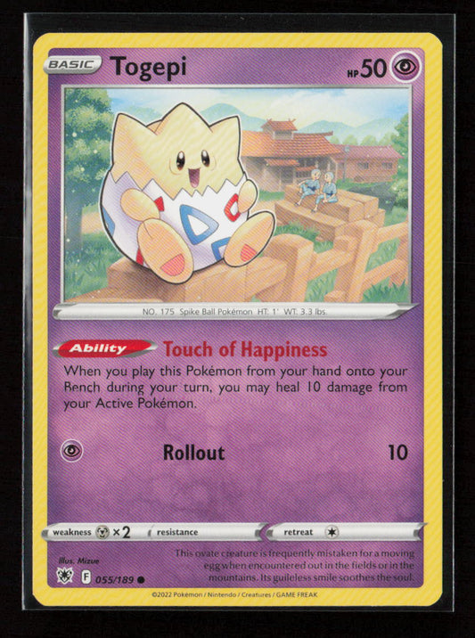 Togepi Common SWSH10: Astral Radiance 055/189 LP