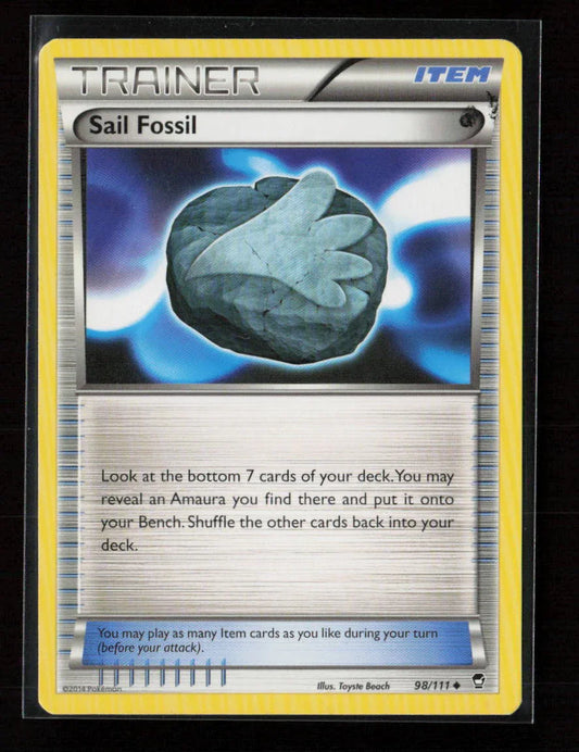 Sail Fossil Uncommon XY - Furious Fists 98/111 LP - Kang's Collectibles