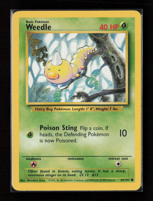 Weedle Common Base Set 069/102 LP