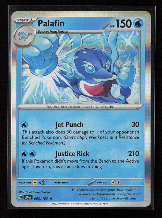 Palafin Rare SV03: Obsidian Flames 062/197 NM - Kang's Collectibles
