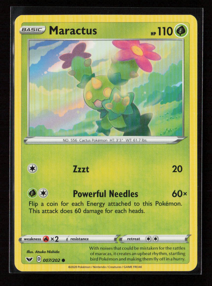 Maractus Common SWSH01: Sword & Shield Base Set 007/202 LP