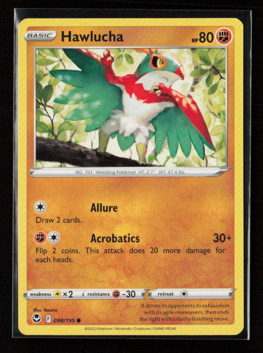 Hawlucha Common SWSH12: Silver Tempest 098/195 NM