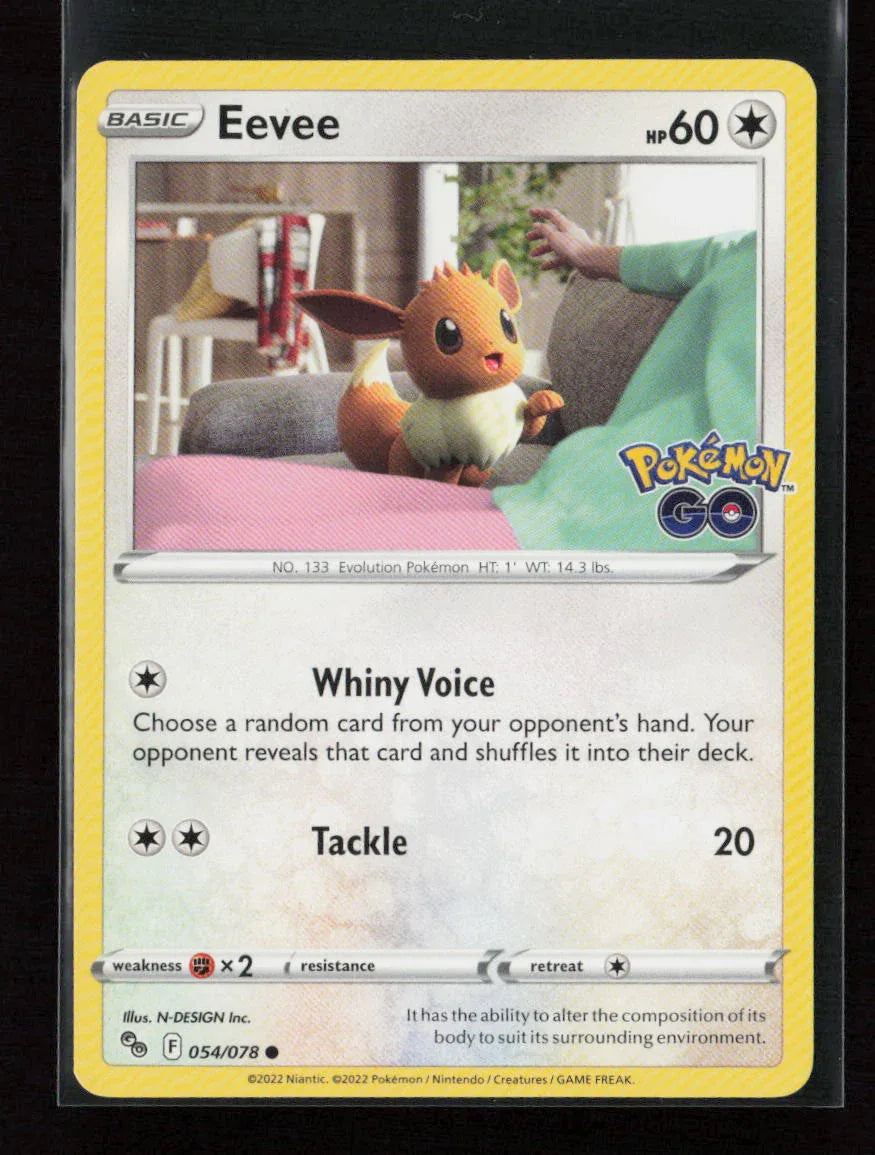 Eevee Common Pokemon GO 054/078 NM