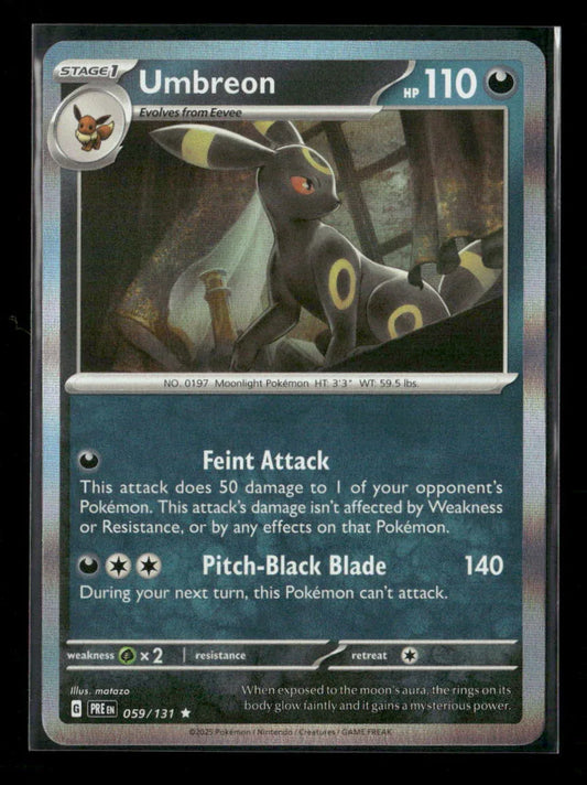 Umbreon Rare SV: Prismatic Evolutions 059/131 NM - Kang's Collectibles