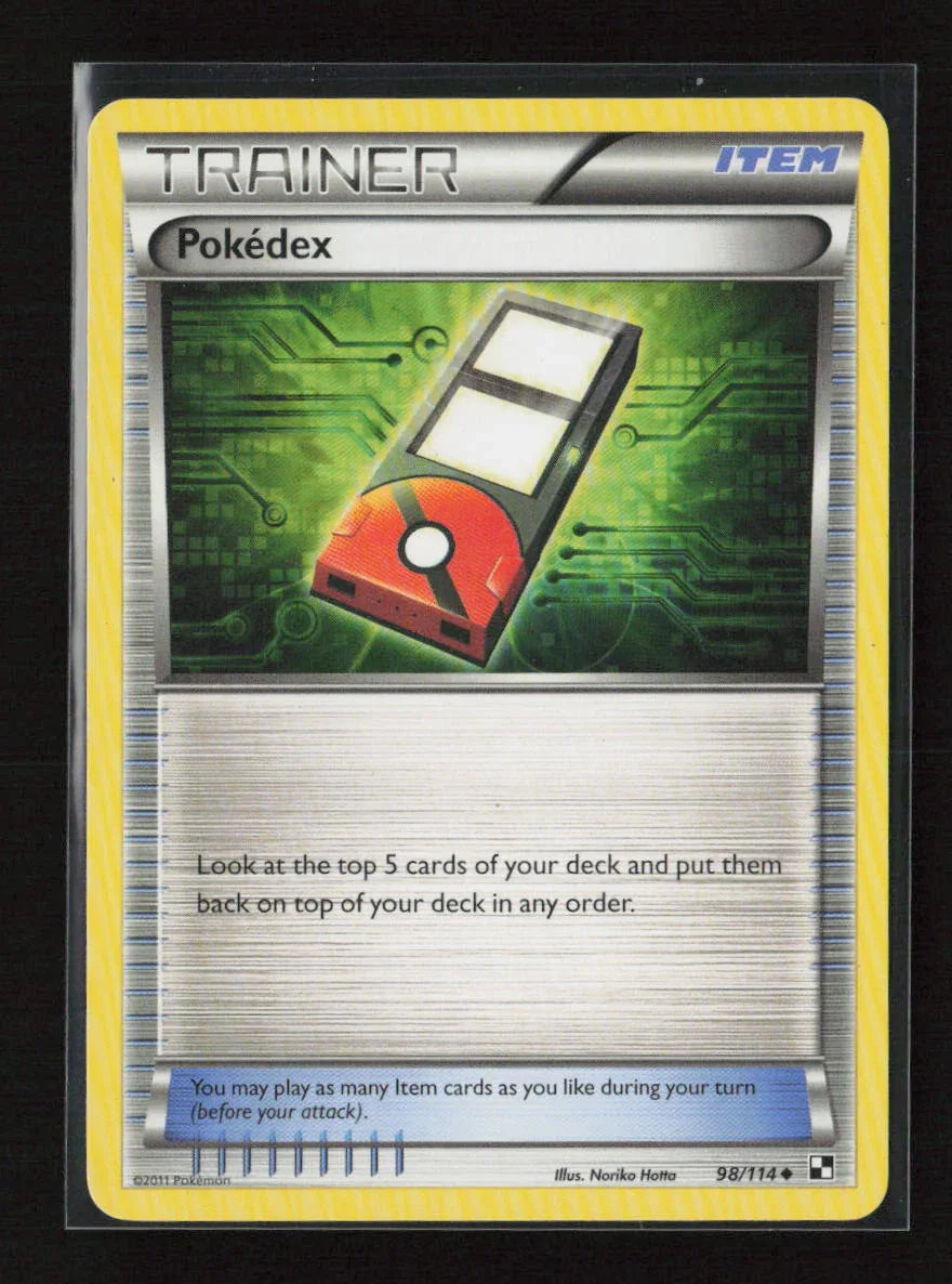 Pokedex Uncommon Black and White 98/114 LP - Kang's Collectibles