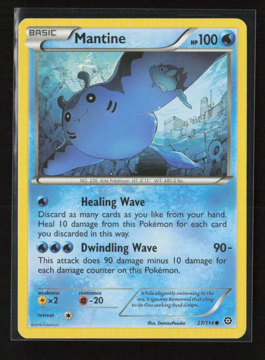 Mantine Common XY - Steam Siege 27/114 LP - Kang's Collectibles