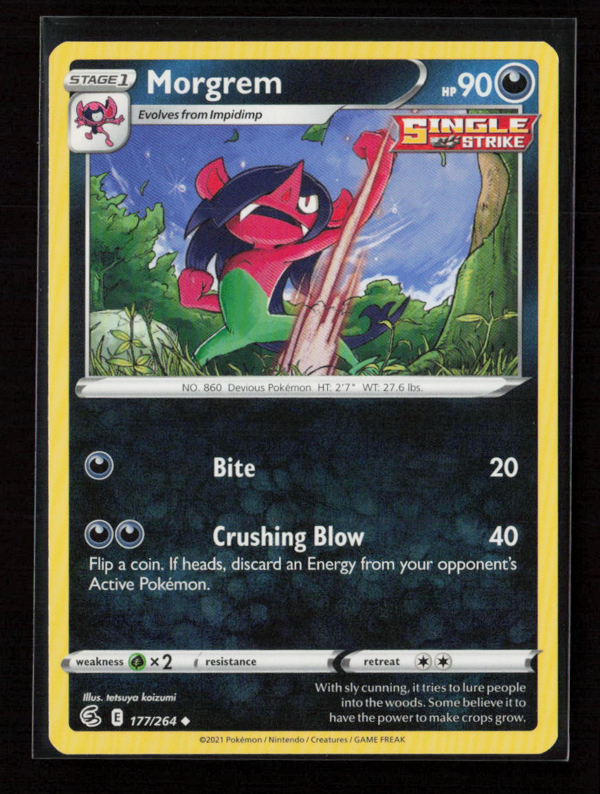 Morgrem Uncommon SWSH08: Fusion Strike 177/264 LP
