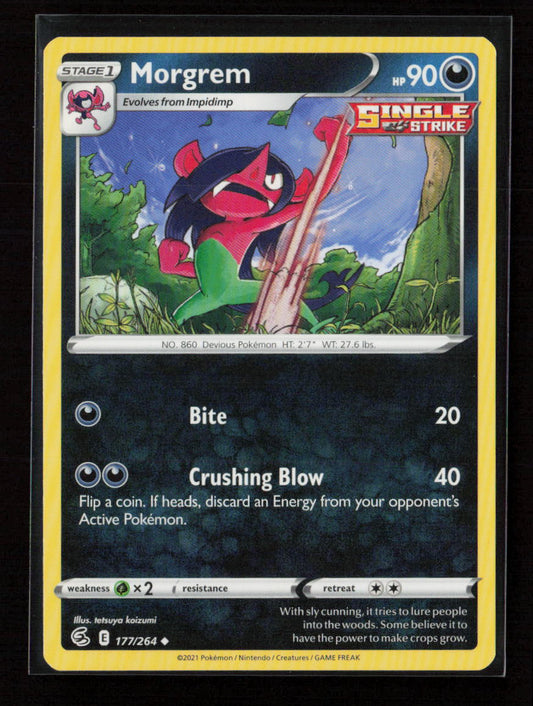 Morgrem Uncommon SWSH08: Fusion Strike 177/264 LP