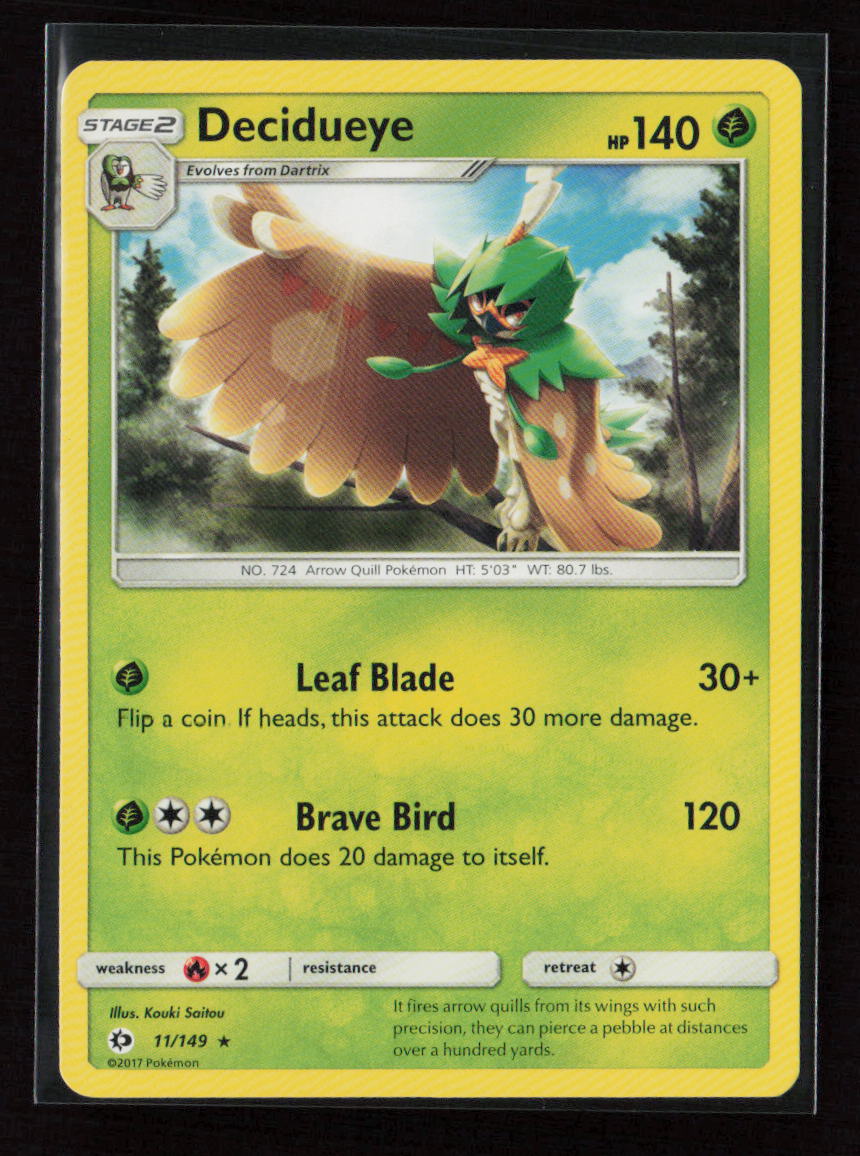 Decidueye - (Water Web Holo) Holo Rare Miscellaneous Cards & Products 011/149 LP