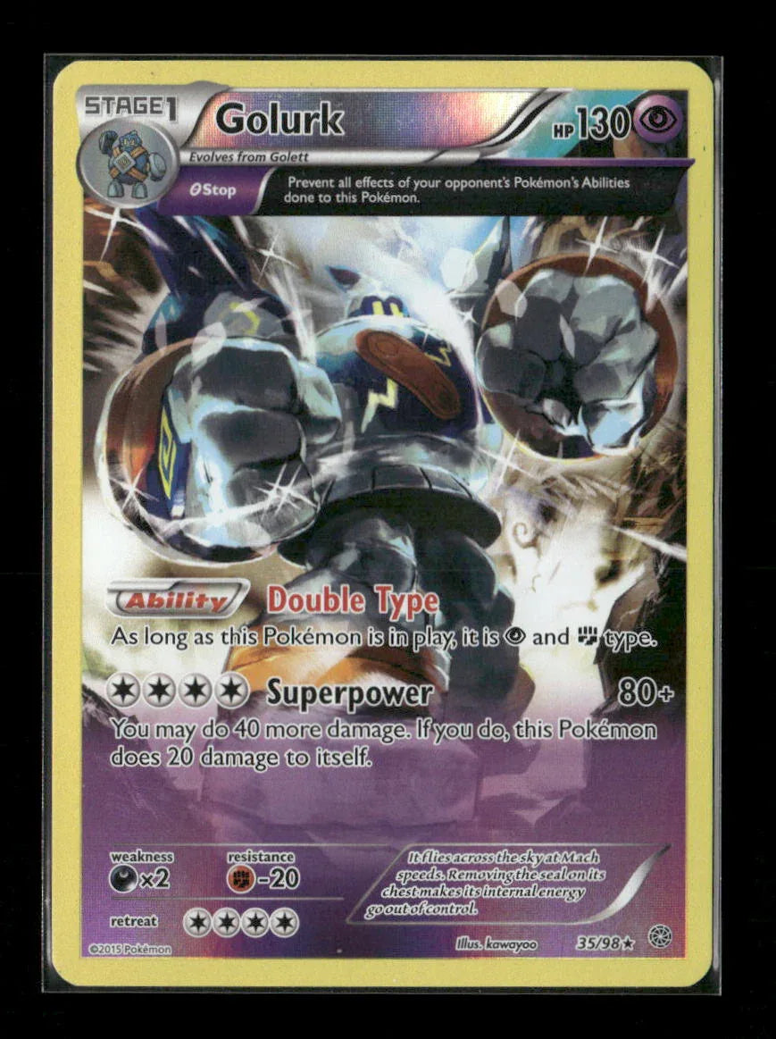 Golurk (35) Rare XY - Ancient Origins 35/98 LP - Kang's Collectibles
