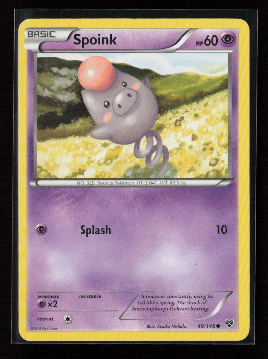 Spoink Common XY Base Set 49/146 NM - Kang's Collectibles