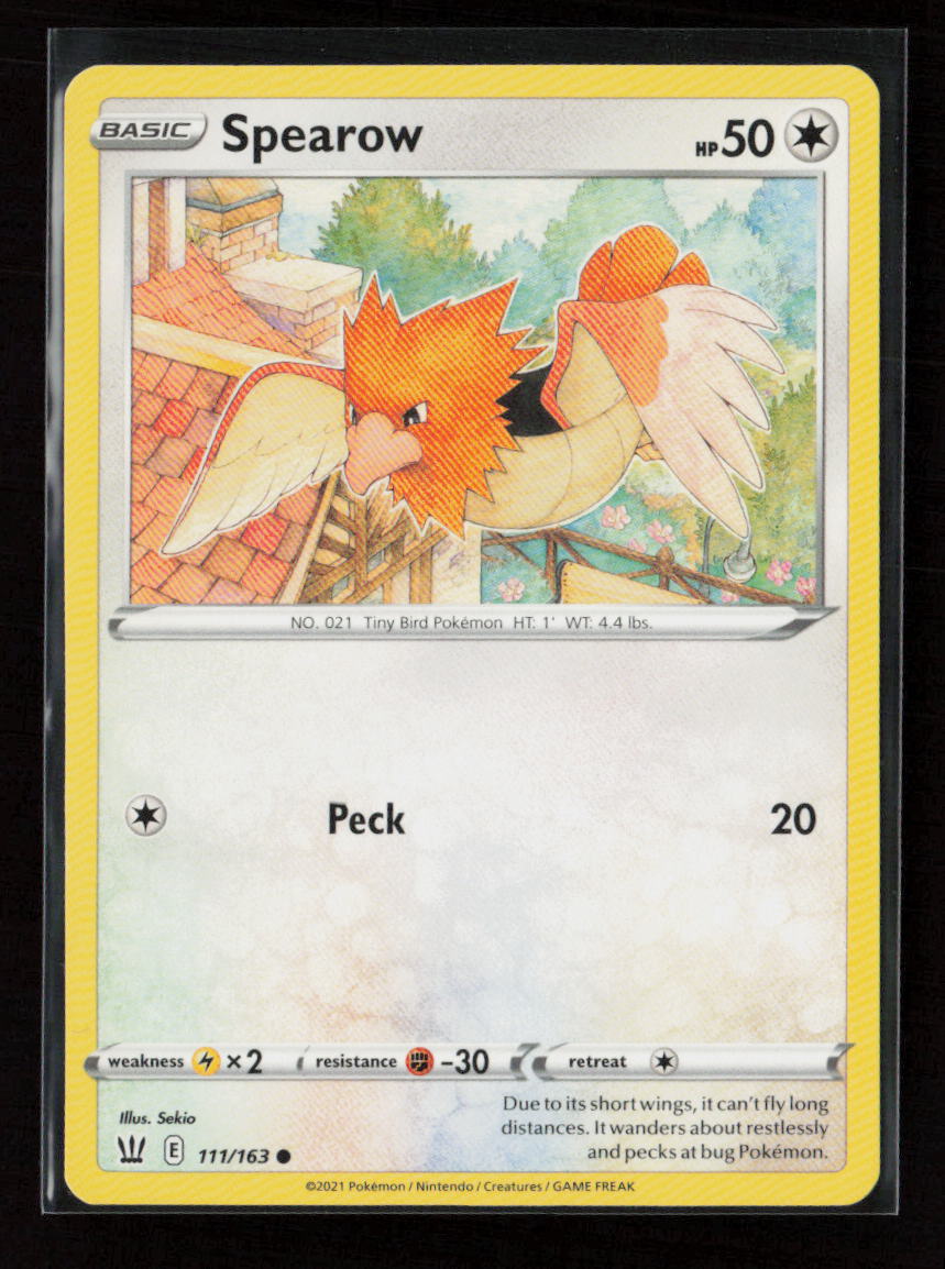 Spearow Common SWSH05: Battle Styles 111/163 LP