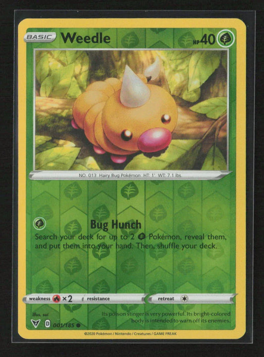 Weedle Common SWSH04: Vivid Voltage 001/185 NM - Kang's Collectibles