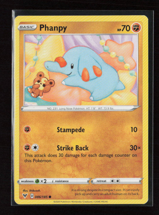 Phanpy Common SWSH04: Vivid Voltage 086/185 LP