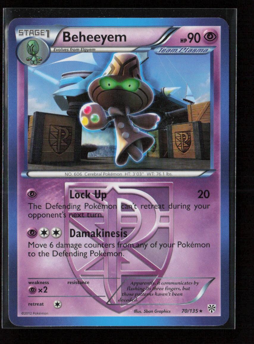 Beheeyem (Team Plasma) Rare Plasma Storm 70/135 LP - Kang's Collectibles