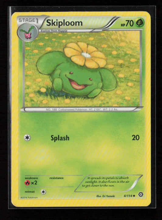 Skiploom Uncommon XY - Steam Siege 4/114 NM - Kang's Collectibles