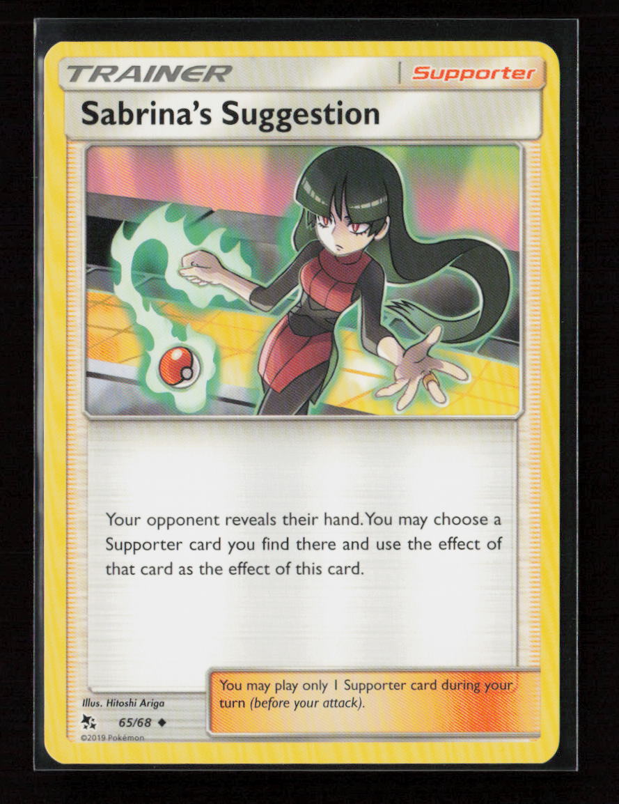 Sabrina's Suggestion Uncommon Hidden Fates 65/68 NM
