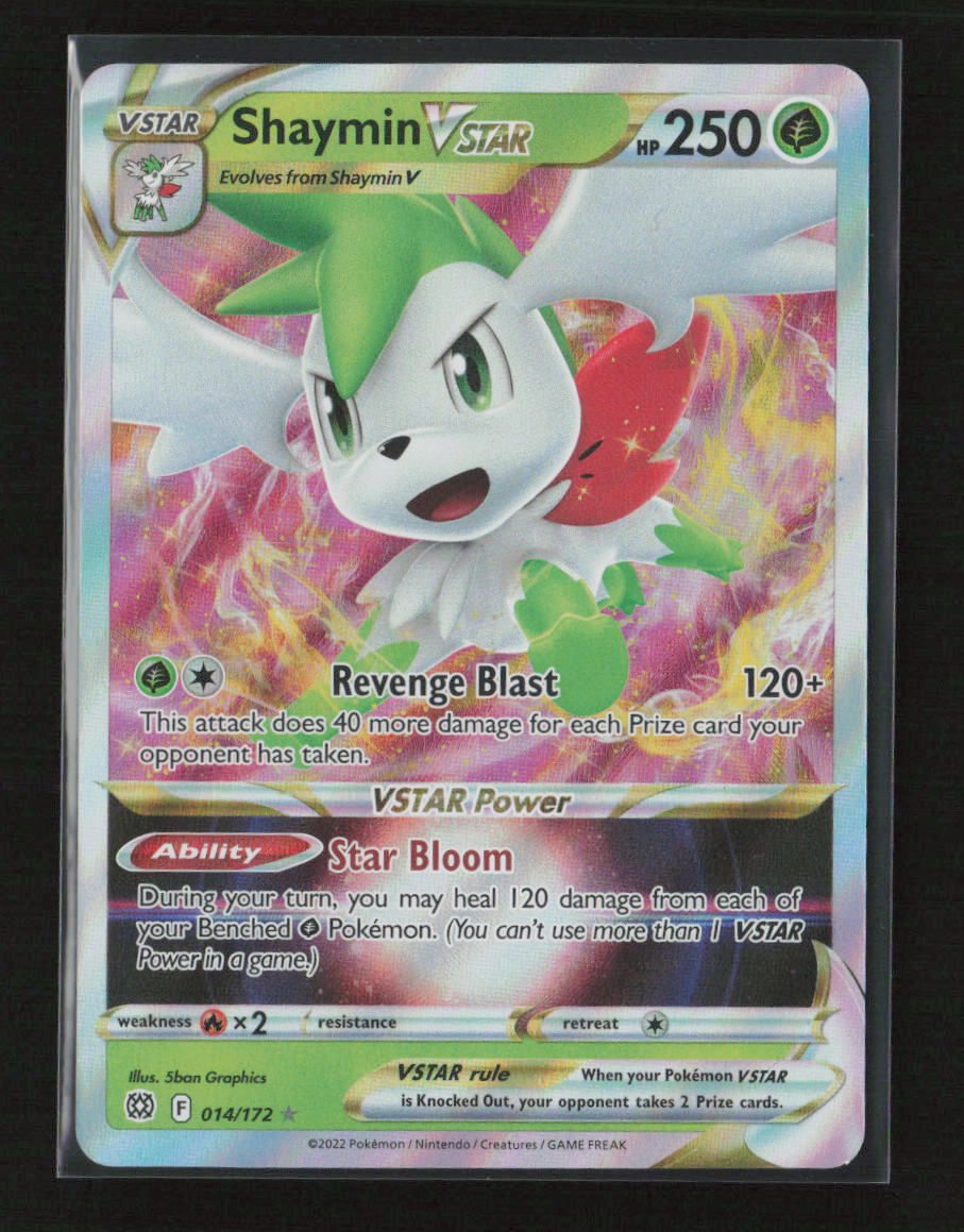 Shaymin VSTAR Ultra Rare SWSH09: Brilliant Stars 014/172 NM