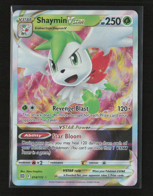 Shaymin VSTAR Ultra Rare SWSH09: Brilliant Stars 014/172 NM