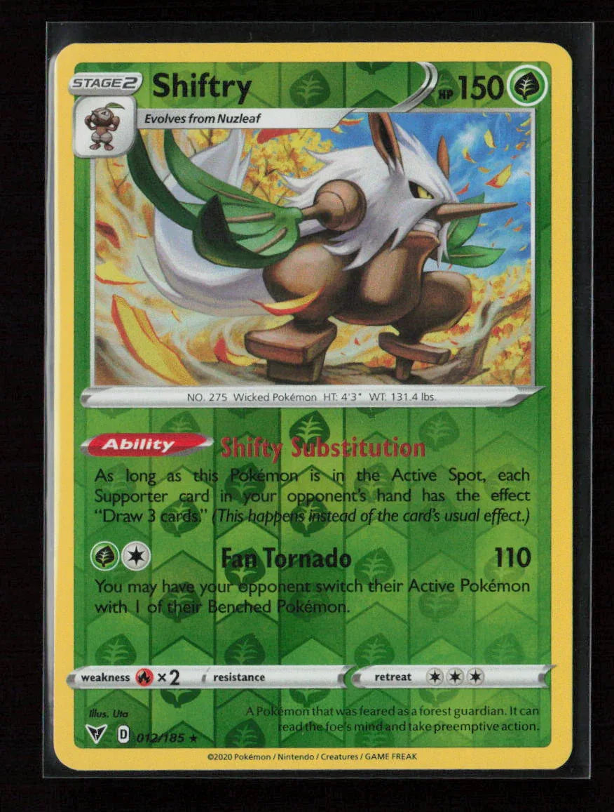 Shiftry Rare SWSH04: Vivid Voltage 012/185 NM - Kang's Collectibles
