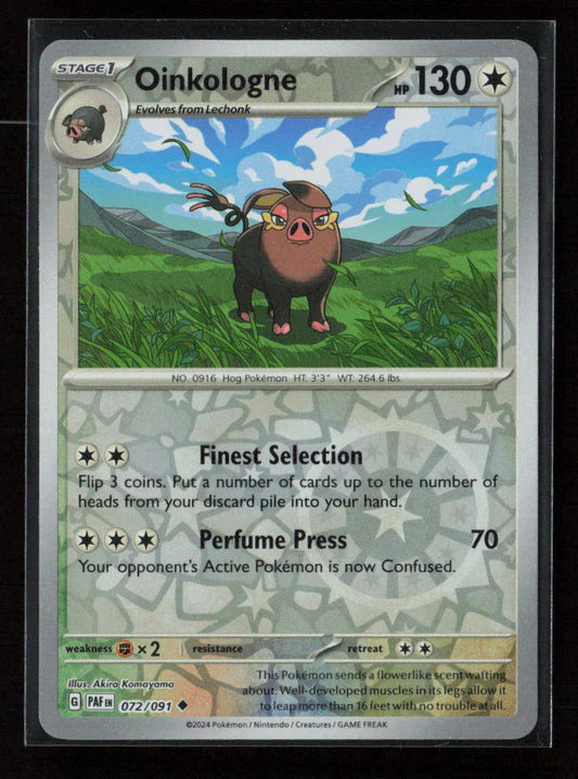 Oinkologne Uncommon SV: Paldean Fates 072/091 NM - Kang's Collectibles