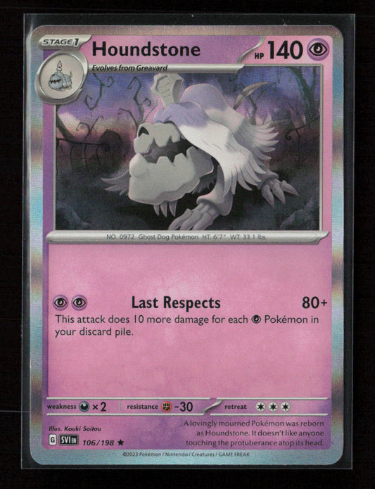 Houndstone Rare SV01: Scarlet & Violet Base Set 106/198 LP