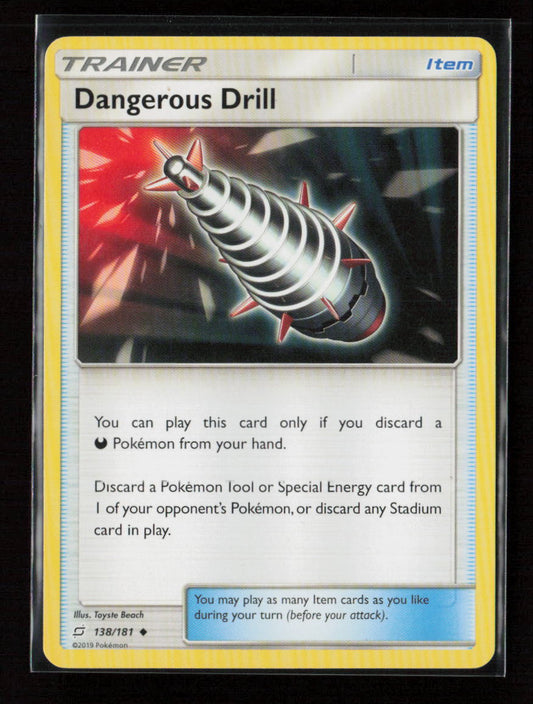 Dangerous Drill Uncommon SM - Team Up 138/181 LP