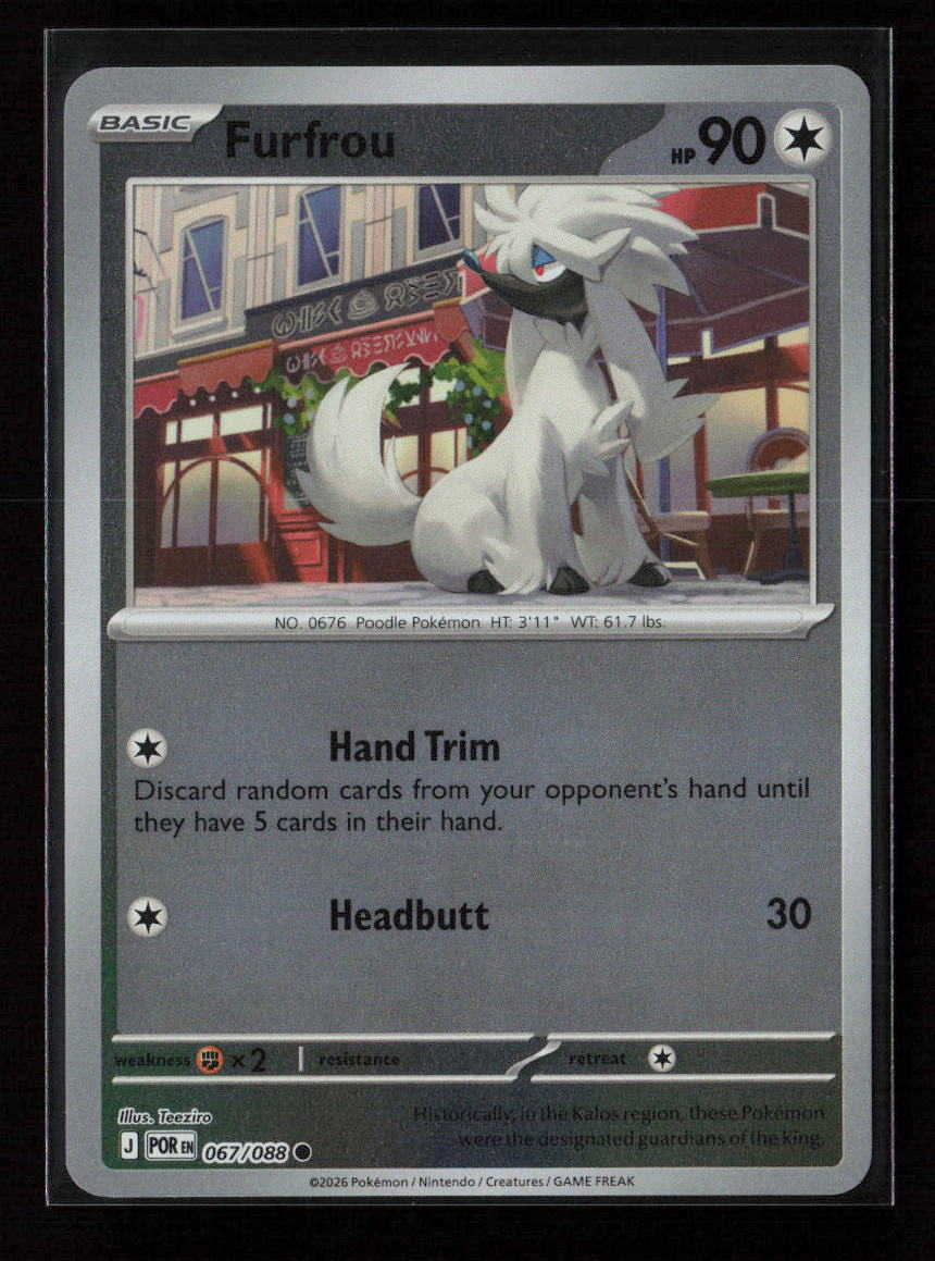 Furfrou Common ME03: Perfect Order 067/088 NM
