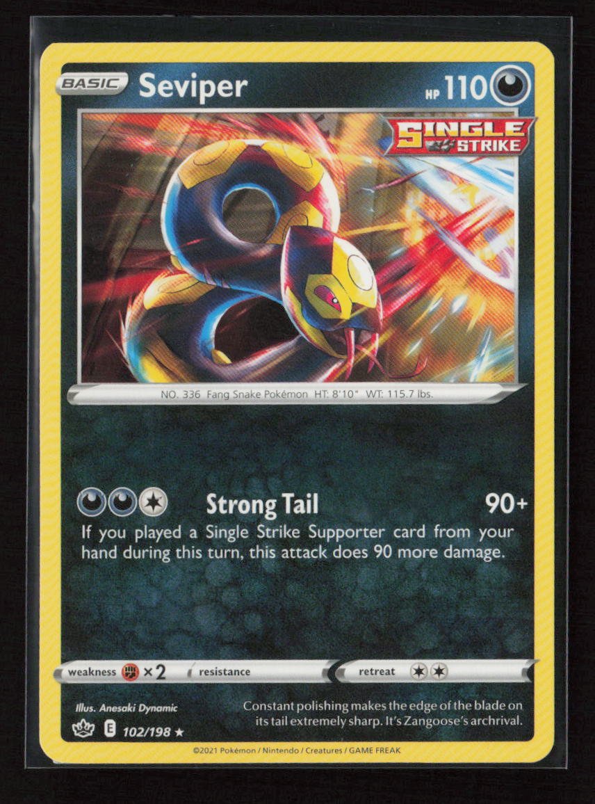 Seviper Rare SWSH06: Chilling Reign 102/198 LP