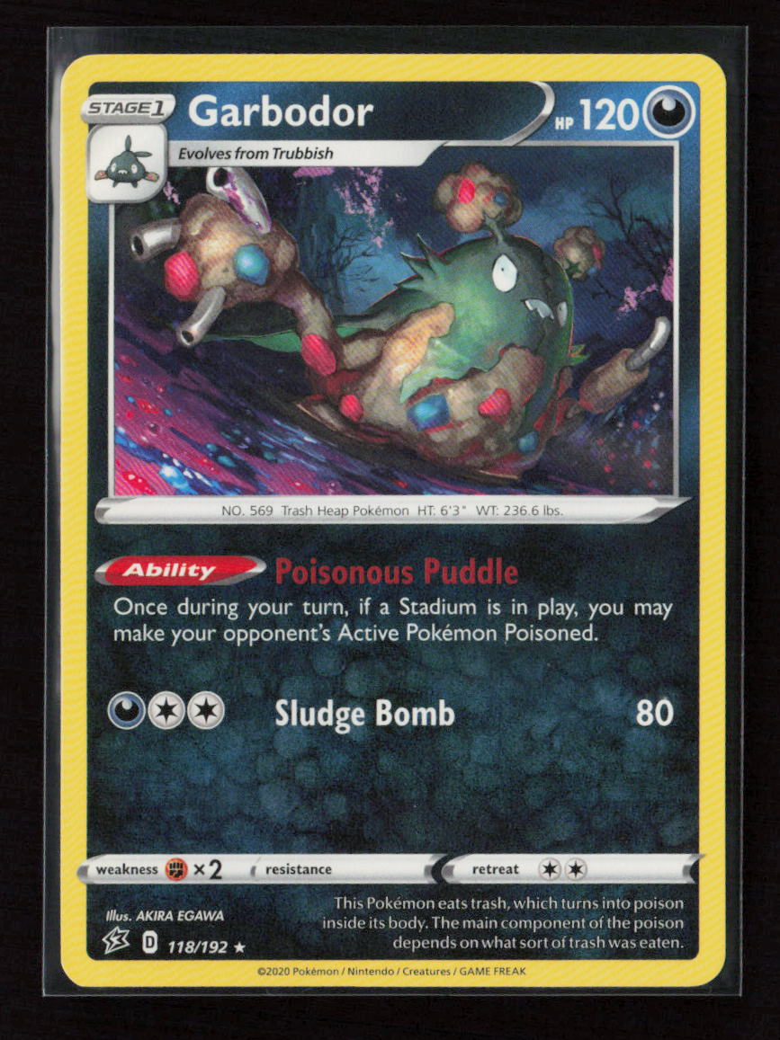 Garbodor Rare SWSH02: Rebel Clash 118/192 LP