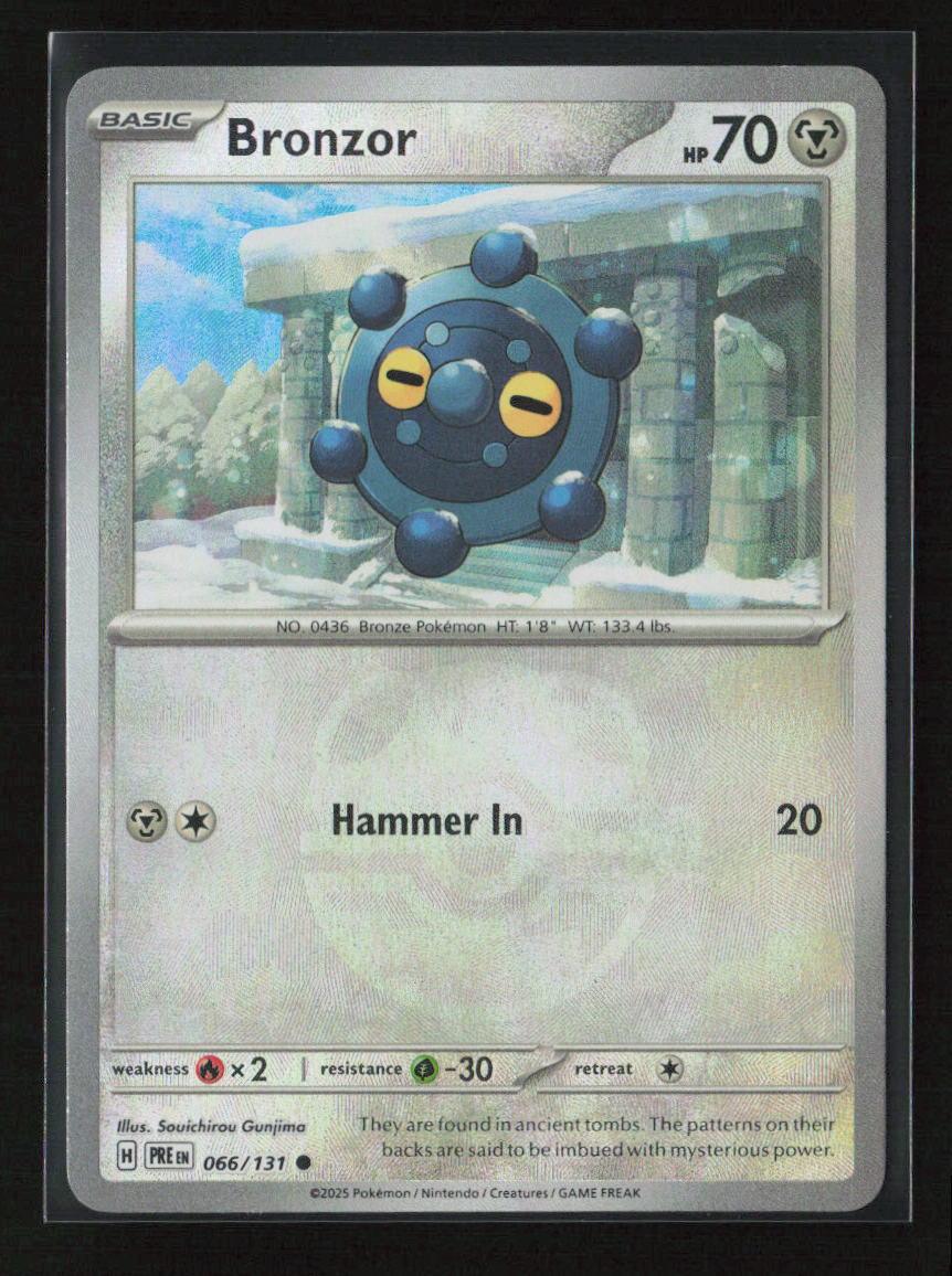 Bronzor (Master Ball Pattern) Common SV: Prismatic Evolutions 066/131 NM - Kang's Collectibles