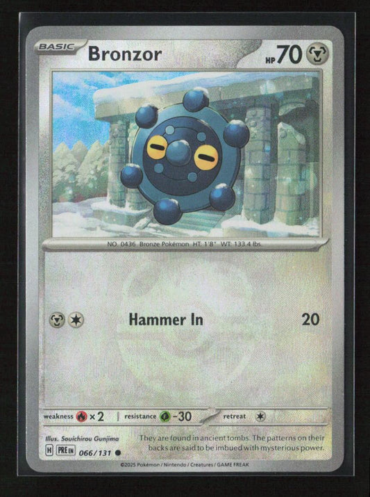 Bronzor (Master Ball Pattern) Common SV: Prismatic Evolutions 066/131 NM - Kang's Collectibles