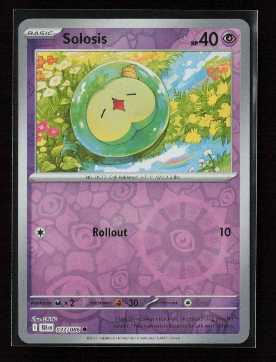 Solosis Common SV: Black Bolt 037/086 NM - Kang's Collectibles