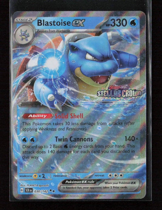 Blastoise ex (Stellar Crown Stamp) Double Rare Miscellaneous Cards & Products 030/142 NM