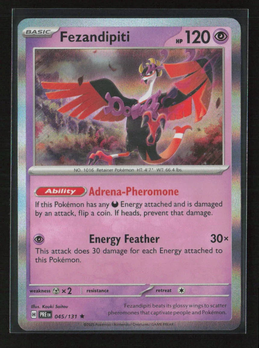 Fezandipiti Rare SV: Prismatic Evolutions 045/131 NM - Kang's Collectibles