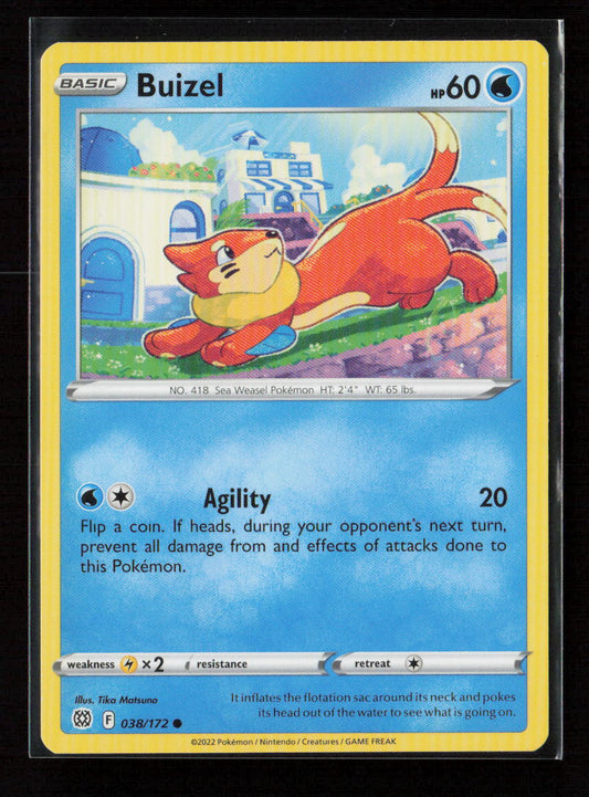 Buizel Common SWSH09: Brilliant Stars 038/172 LP