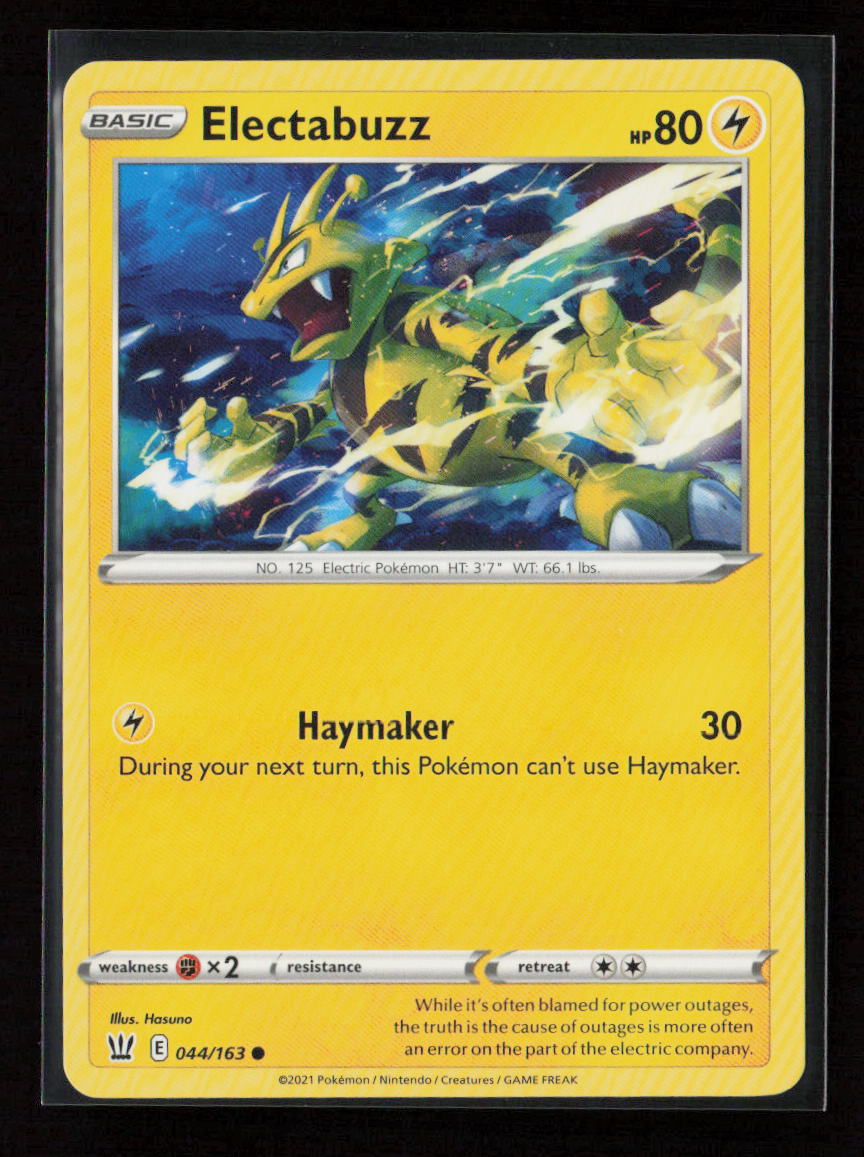 Electabuzz Common SWSH05: Battle Styles 044/163 LP