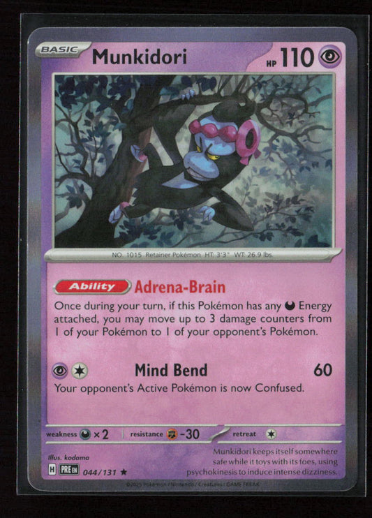 Munkidori Rare SV: Prismatic Evolutions 044/131 NM