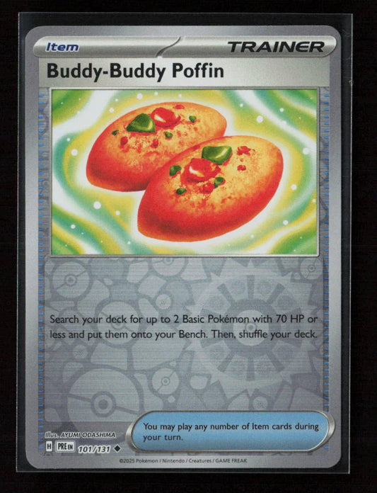 Buddy-Buddy Poffin Uncommon SV: Prismatic Evolutions 101/131 NM - Kang's Collectibles