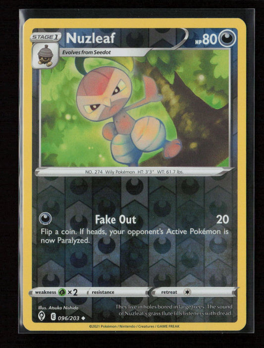 Nuzleaf Uncommon SWSH07: Evolving Skies 096/203 NM