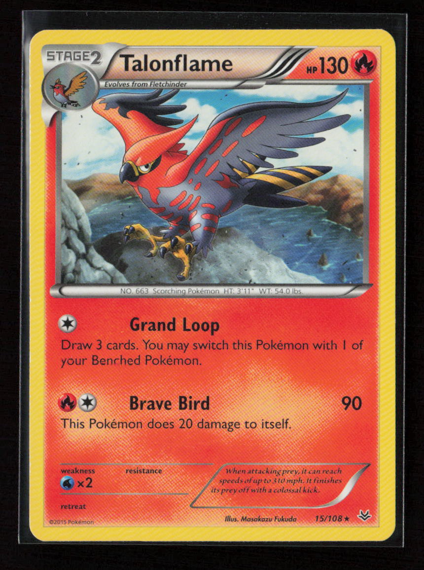 Talonflame Rare XY - Roaring Skies 15/108 LP