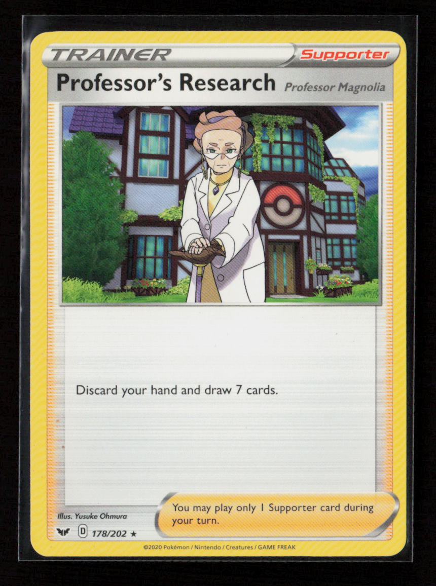 Professor's Research Holo Rare SWSH01: Sword & Shield Base Set 178/202 LP