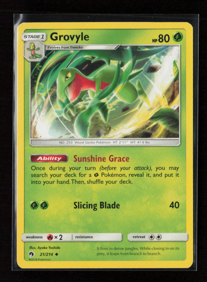 Grovyle Uncommon SM - Lost Thunder 21/214 LP