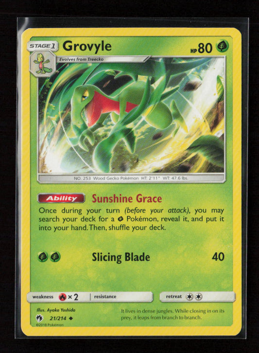 Grovyle Uncommon SM - Lost Thunder 21/214 LP