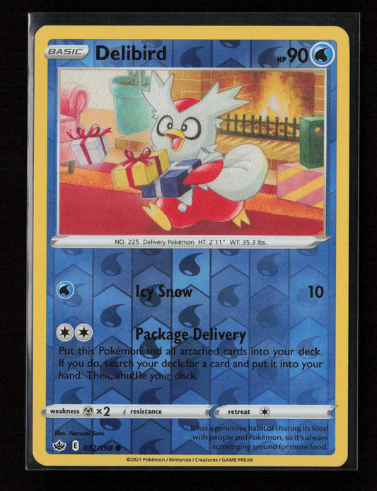 Delibird Common SWSH06: Chilling Reign 032/198 NM