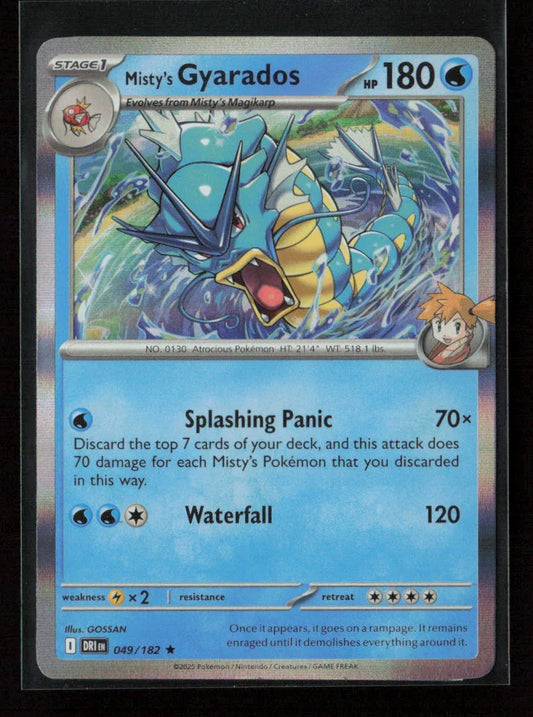 Misty's Gyarados Rare SV10: Destined Rivals 049/182 NM - Kang's Collectibles
