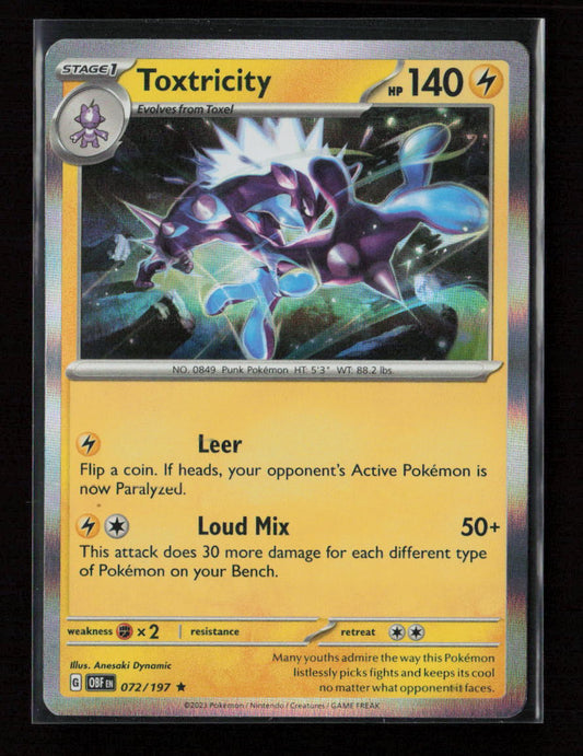 Toxtricity Rare SV03: Obsidian Flames 072/197 NM